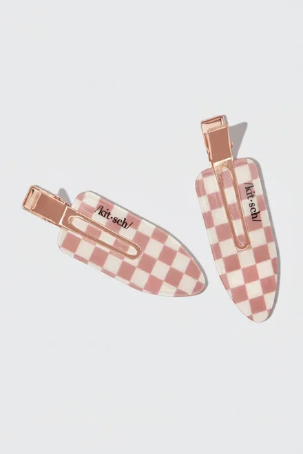Kitsch Recycled Plastic Xl Creaseless Hair Clips 2pc Set