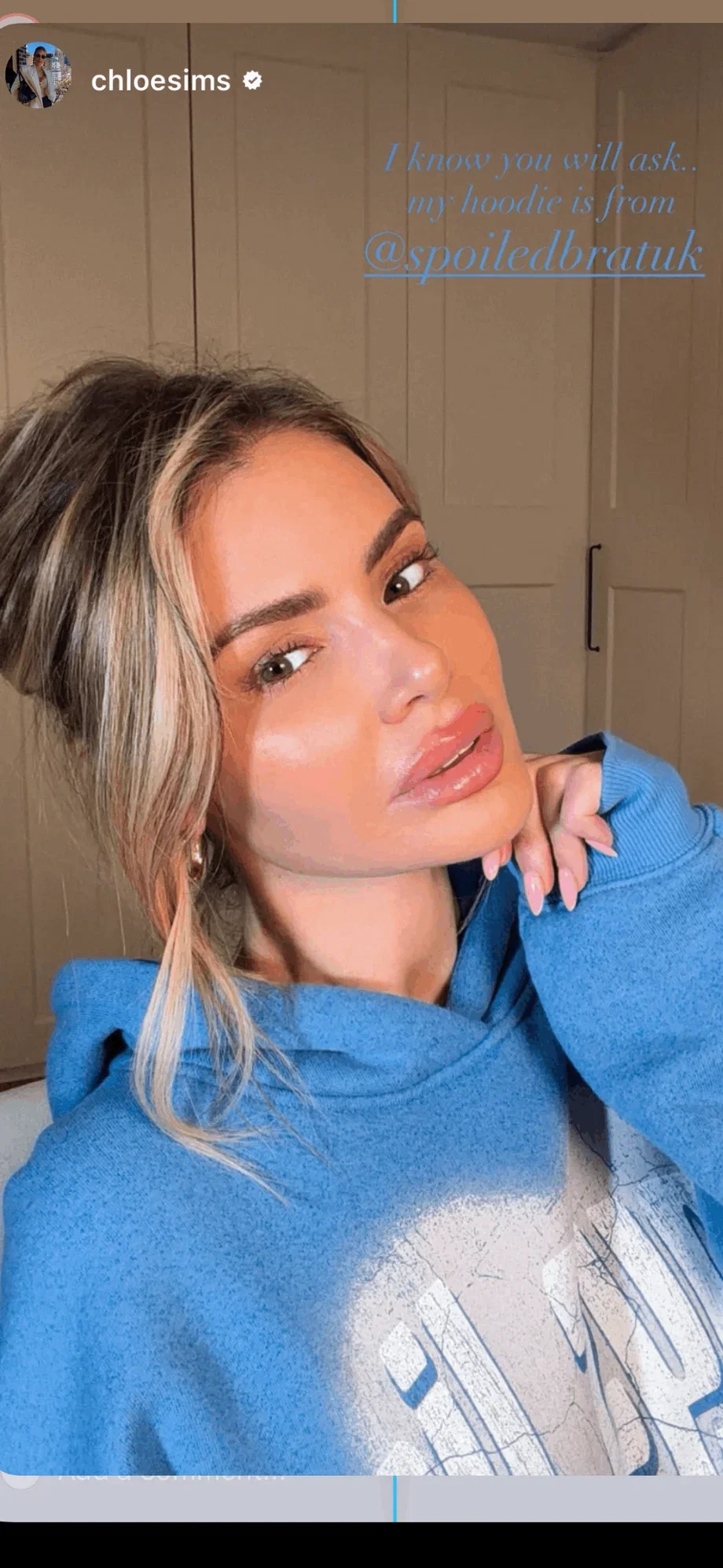 Boys Lie Charmer Racer Hoodie as seen on Chloe Sims