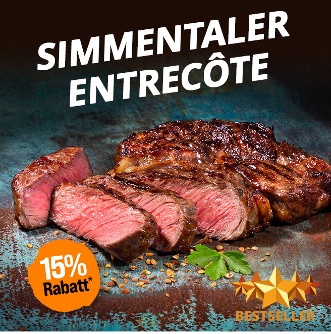 15% Rabatt - Simmentaler Entrecôte