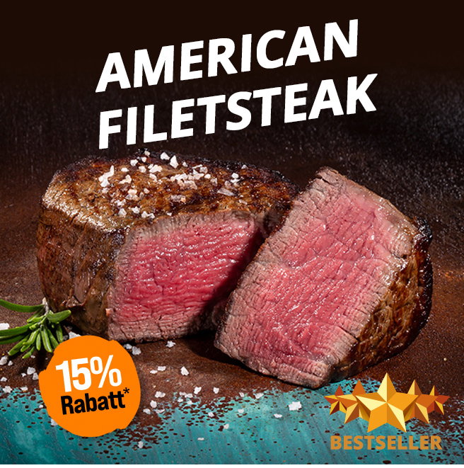 15% Rabatt - American Filetsteak