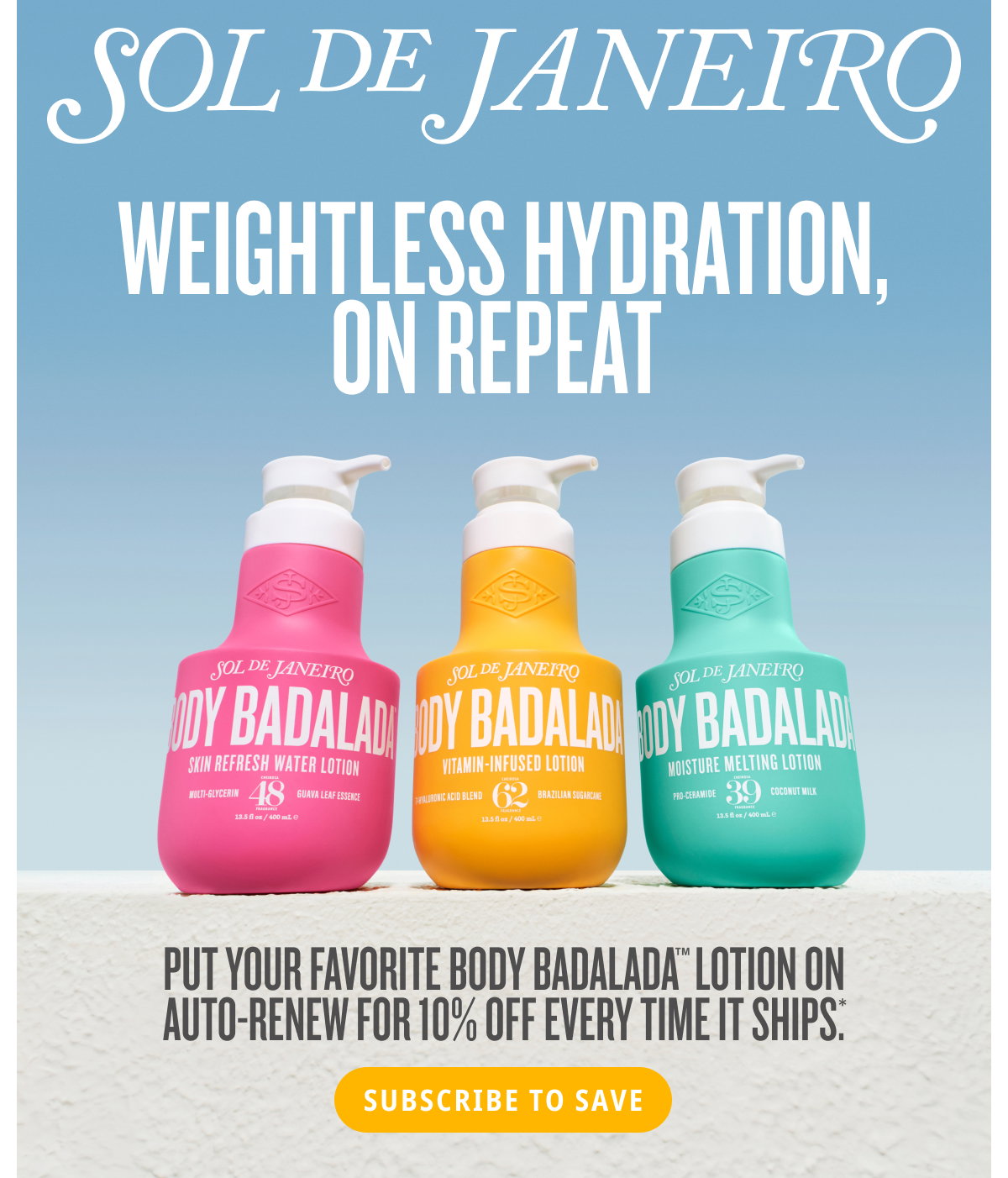 Weightless Hydration, On Repeat - SUBSCRIBE TO SAVE
