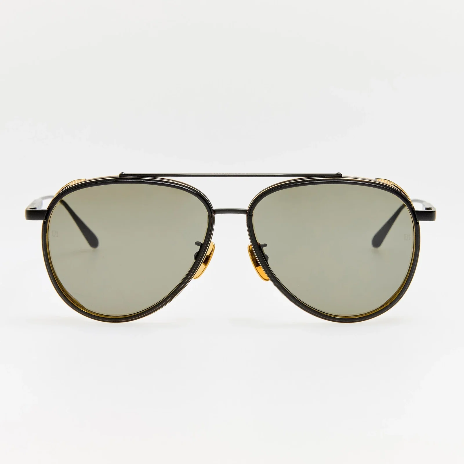 Image of Cortes Explorer Sunglasses in Matt Nickel and 22K Gold