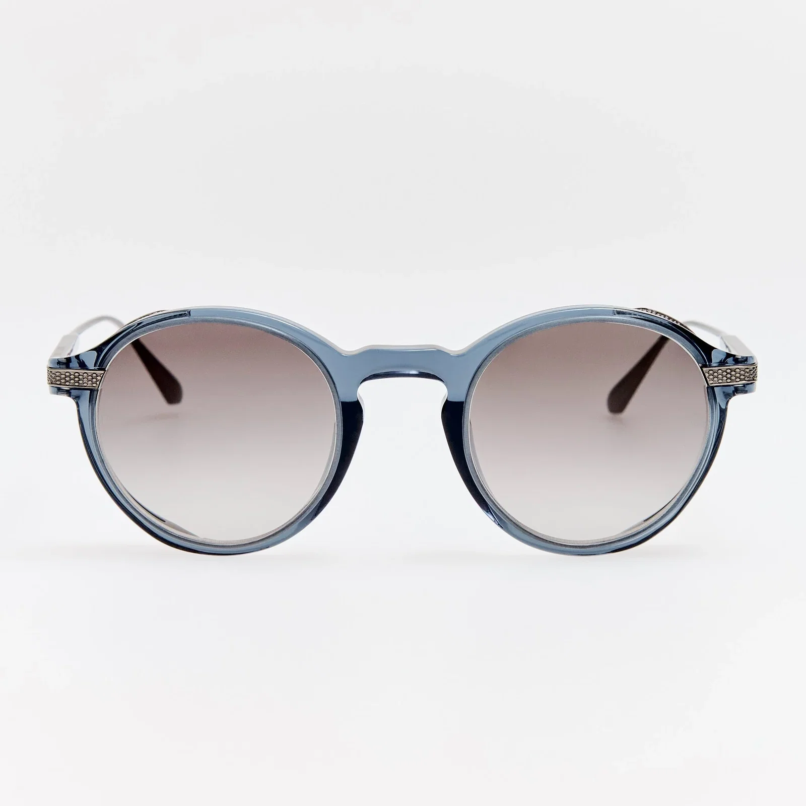 Image of Orion Explorer Sunglasses in Antique White Gold and Navy