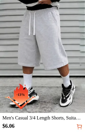 Men s Casual 3/4 Length Shorts...