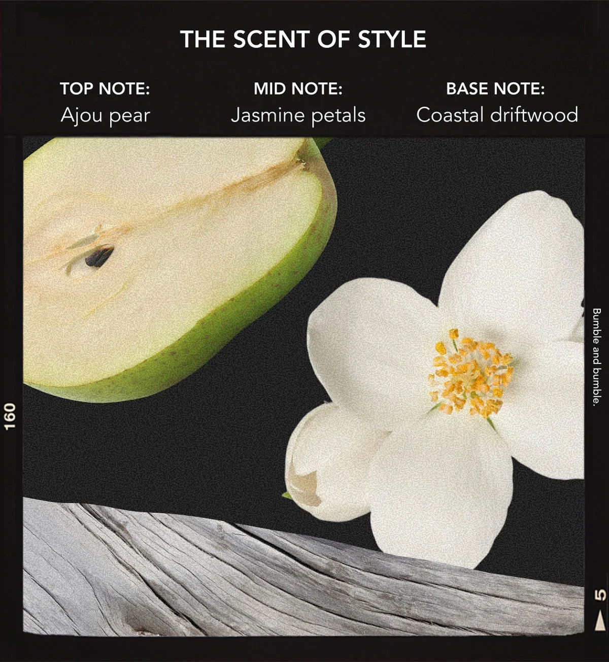 THE SCENT OF STYLE | TOP NOTE: Ajou pear | MID NOTE: Jasmine petals | BASE NOTE: Coastal driftwood