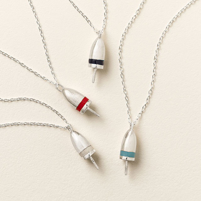 Sterling Silver Buoy Necklace