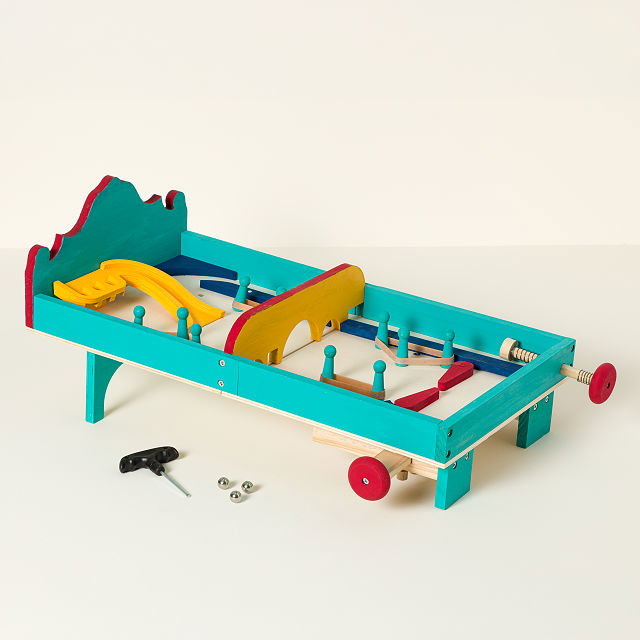 Build & Play Wooden Pinball Machine