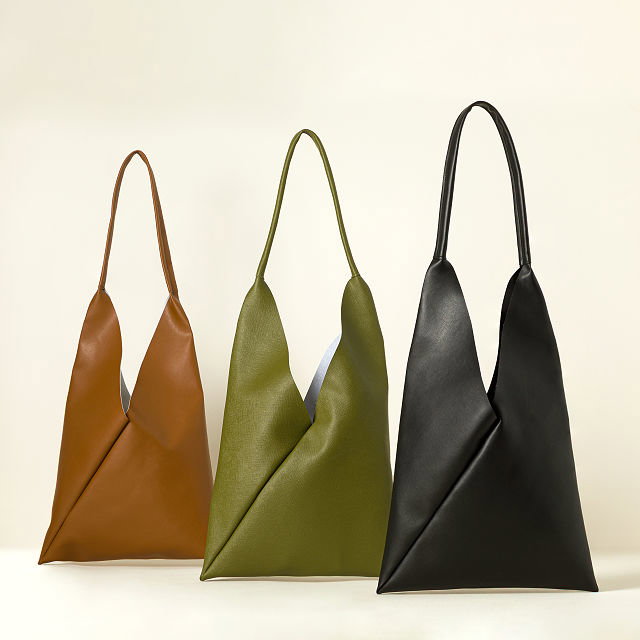 Origami Cactus Leather Bag
