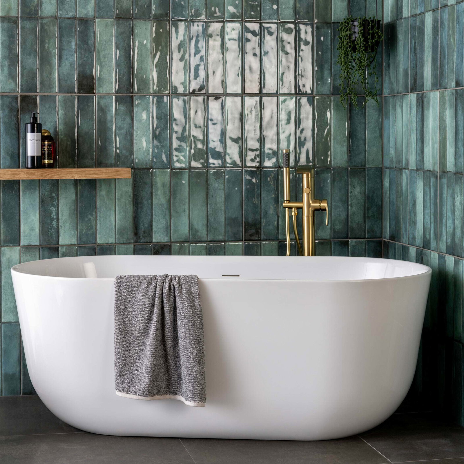 Image of Lazio Green Brick Tiles