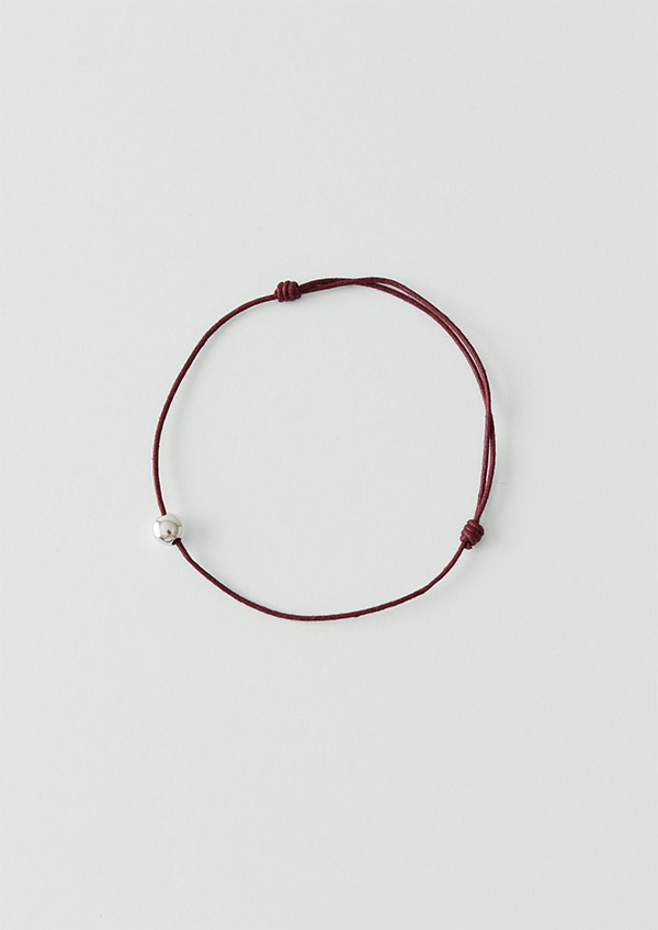 Helena Rohner Large Silver Bead String Bracelet