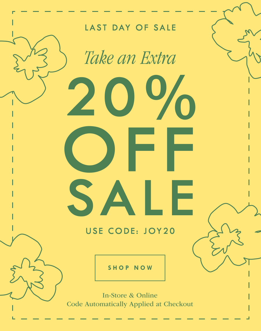 20% Off Sale