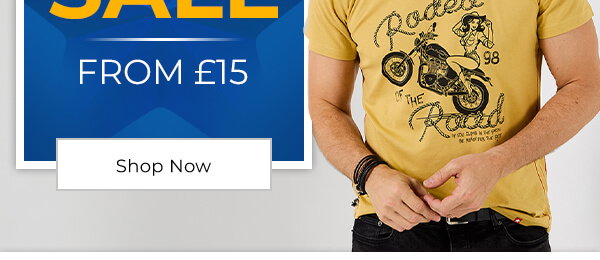 Menswear Sale From £15 Shop Now