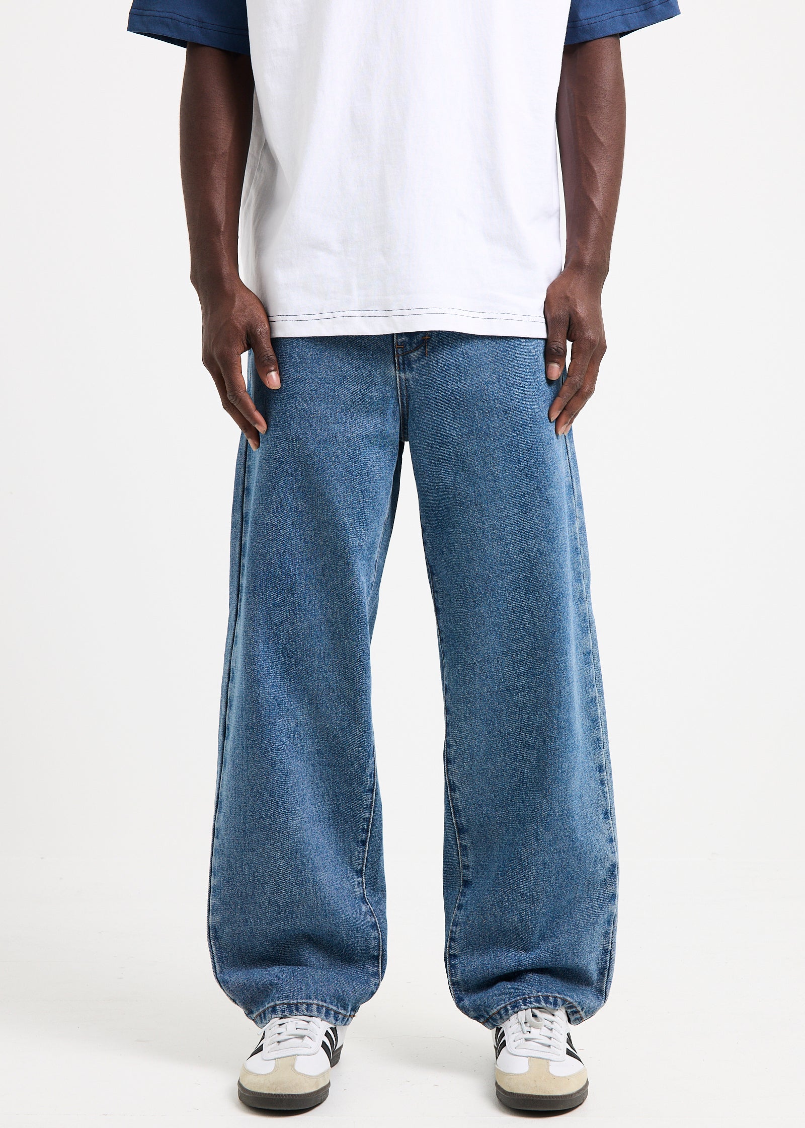 Image of Knocker Wide Leg Denim Jeans