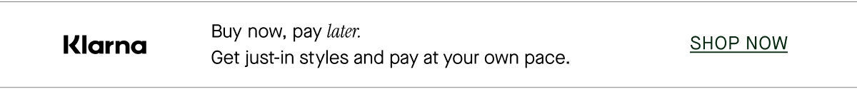 Buy now, pay later with Klarna