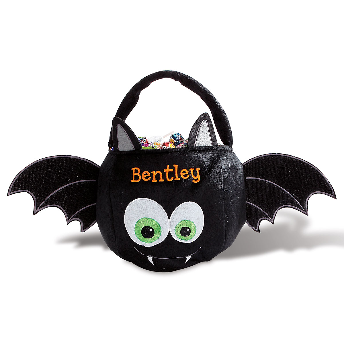 Image of Halloween Bat Personalized Treat Basket