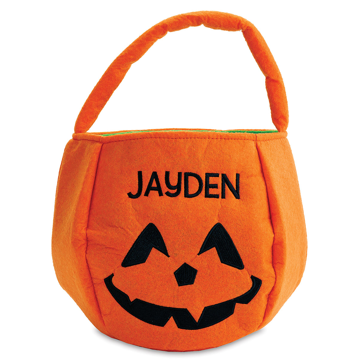 Image of Pumpkin Halloween Personalized Treat Basket