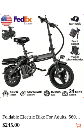 Foldable Electric Bike For Adults...