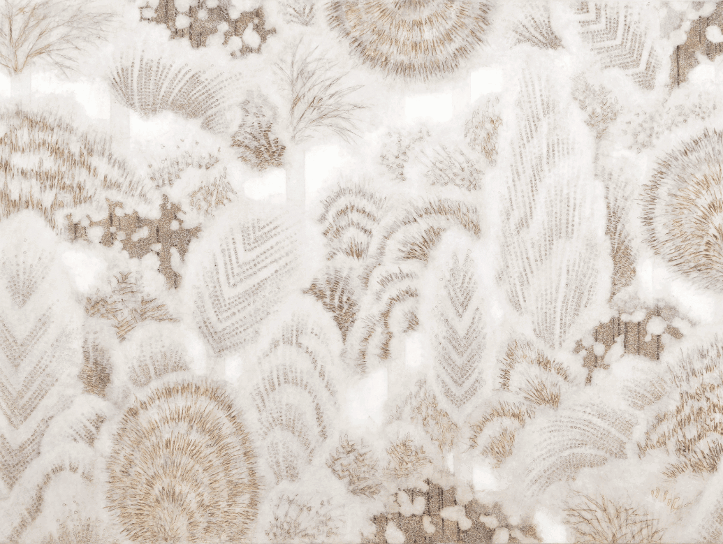 abstract dream like wheat painting
