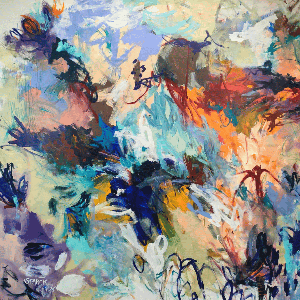Colorful abstract painting