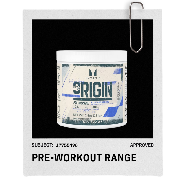 Pre-workout range