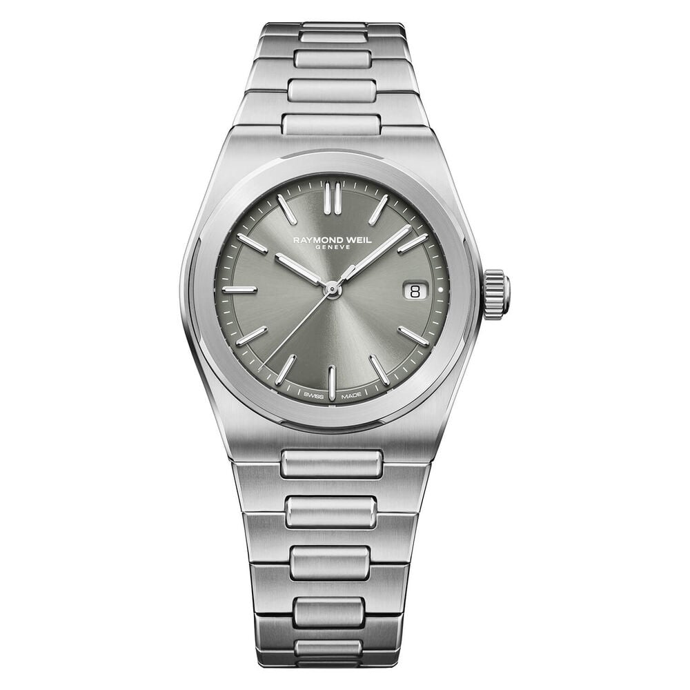 Raymond Weil A.R.T. 38mm Sage Grey Dial Steel Bracelet Watch 