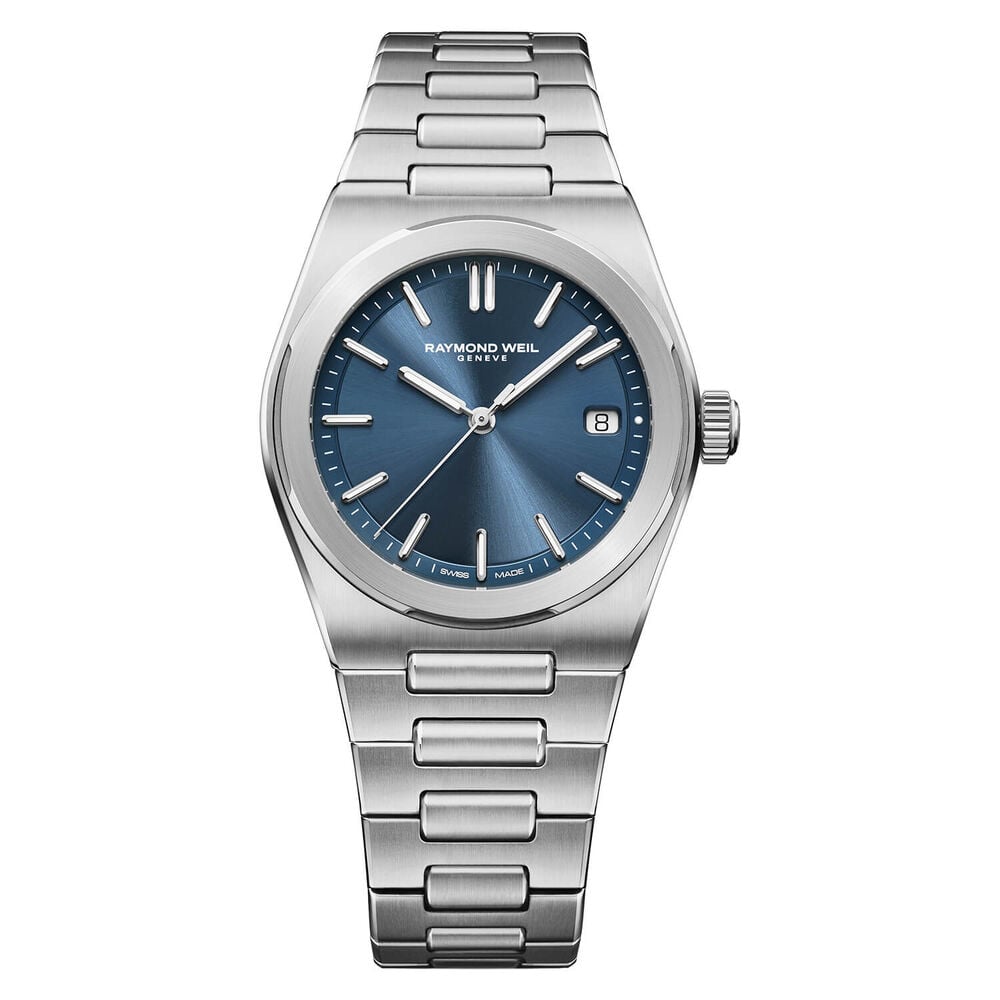 Raymond Weil A.R.T. 38mm Blue Dial Steel Bracelet Watch 