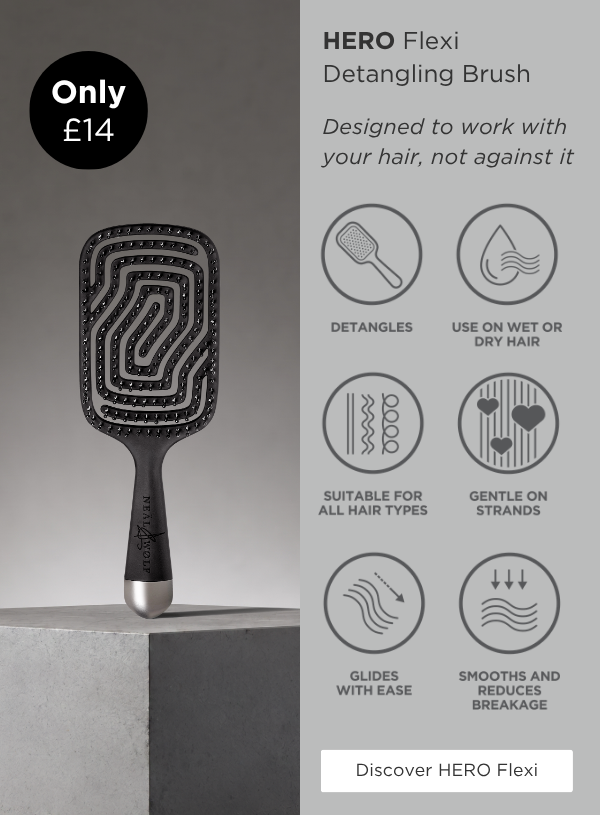 Discover the NEW HERO Flexi Detangling Brush