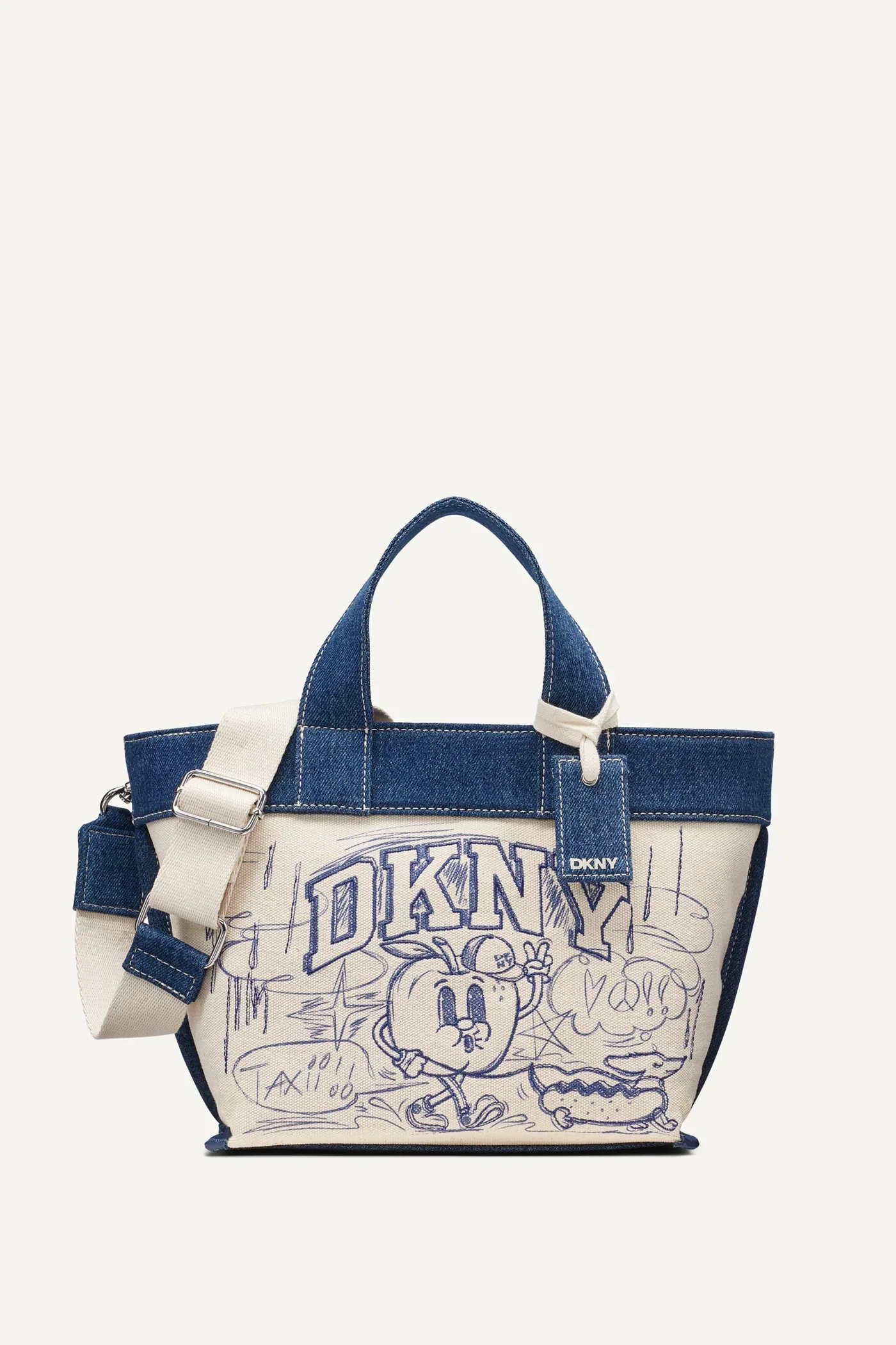 Image of BRADY CANVAS SMALL GRAFFITI LOGO CROSSBODY BAG