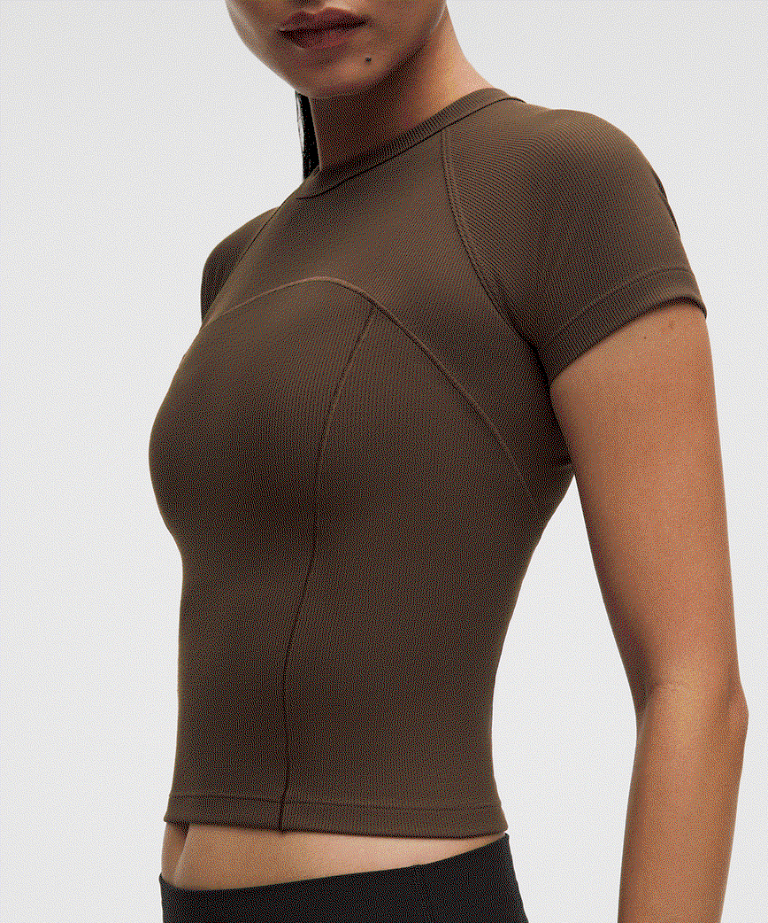 Ribbed Nulu Short-Sleeve Shirt