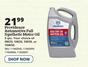 providence auto motor oil