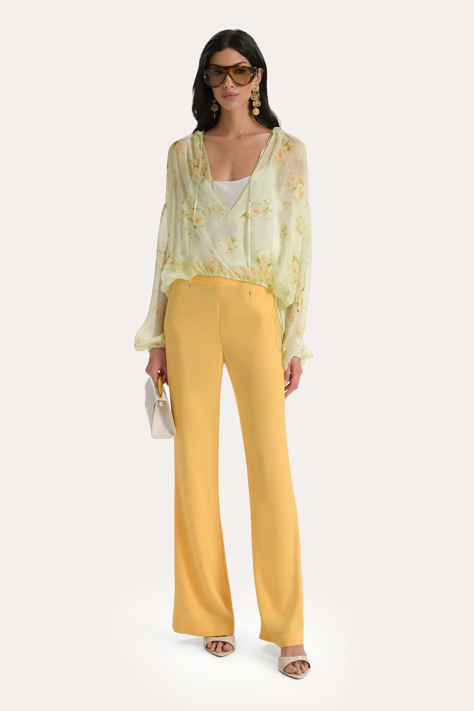 Image of Messa Silk Chiffon Blouse