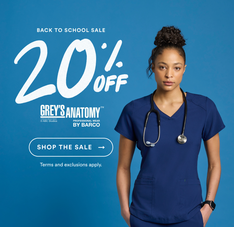 Back to School Sale | 20% Off Grey's Anatomy | Shop The Sale