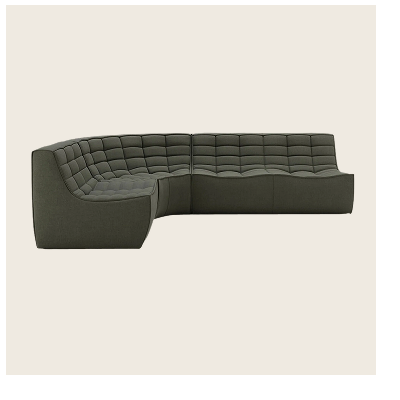 Ethnicraft N701 Modular Round-Corner Sectional