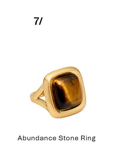 7/ Abundance Stone Ring