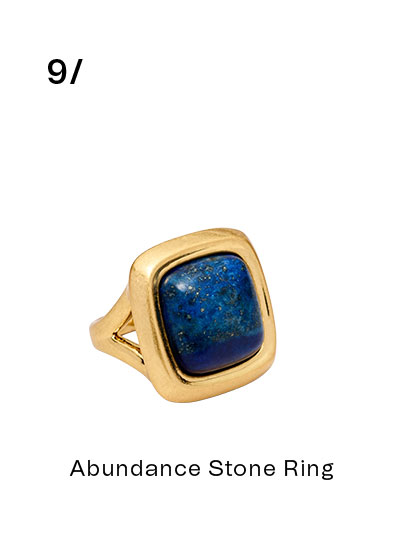 9/ Abundance Stone Ring