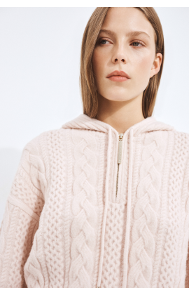 Cable Knit Hoodie