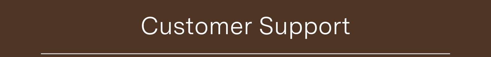 Customer Support