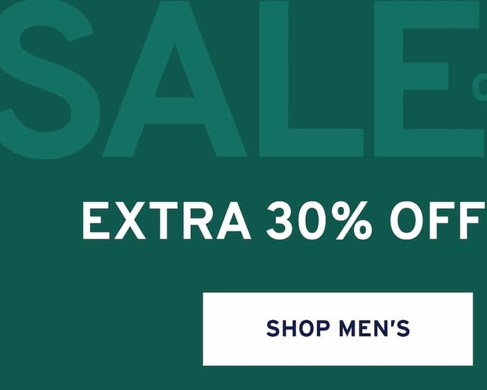 extra 30% off select styles  Shop Men's