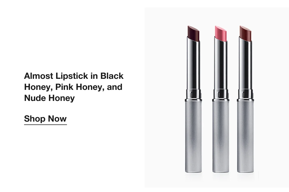 Almost Lipstick in Black Honey, Pink Honey, and Nude Honey | Shop Now