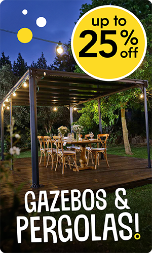 Up to 25% off gazebos & pergolas