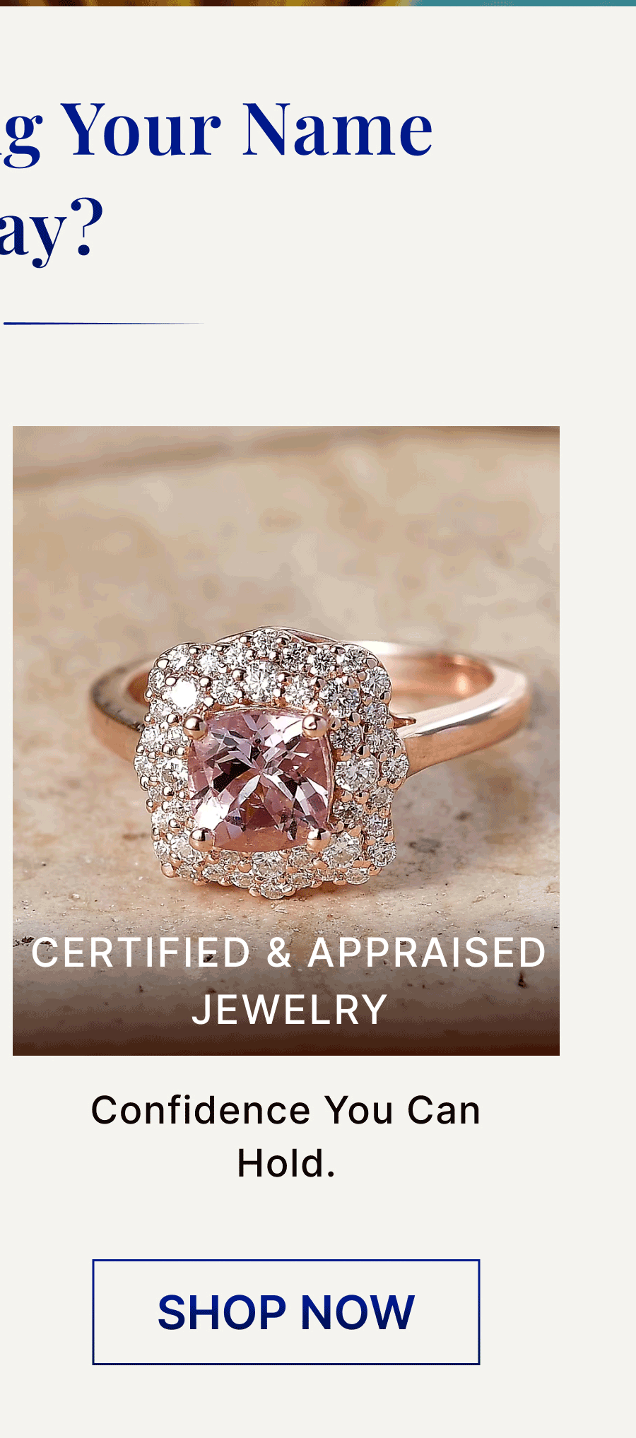 Certified & Appraised Jewelry