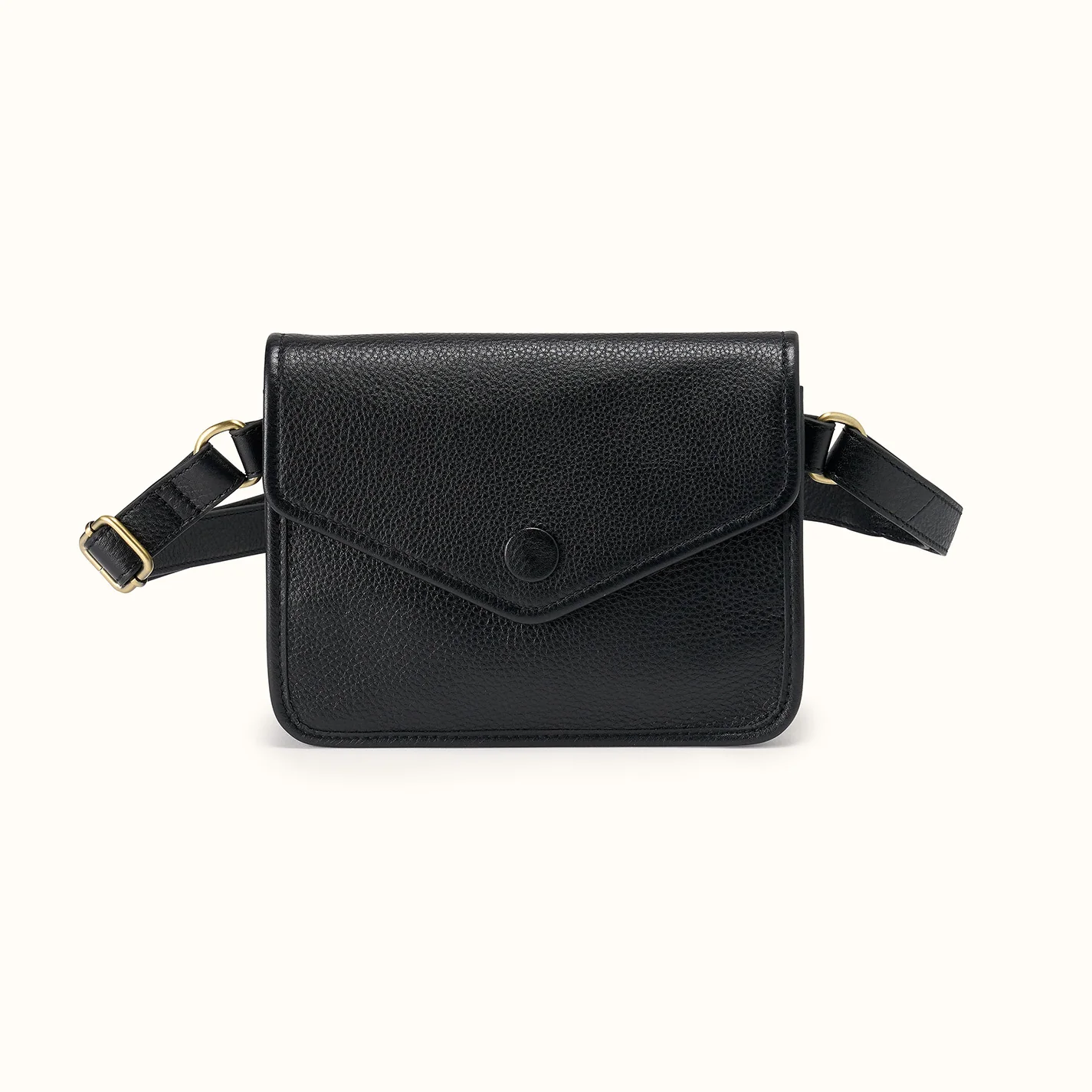 Image of Margot Belt Bag In Pebbled Leather - Black