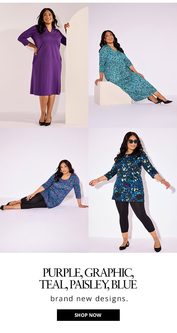 Purple, graphic, teal, paisley, blue - brand new designs