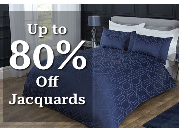 Up to 80% off Jacquard Bedding