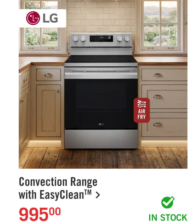 Convection Range with EasyClean™.