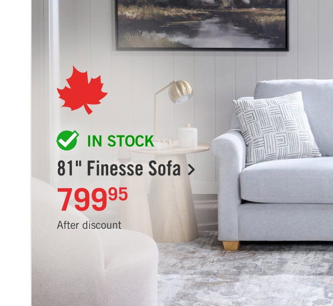 81" Finesse Sofa.