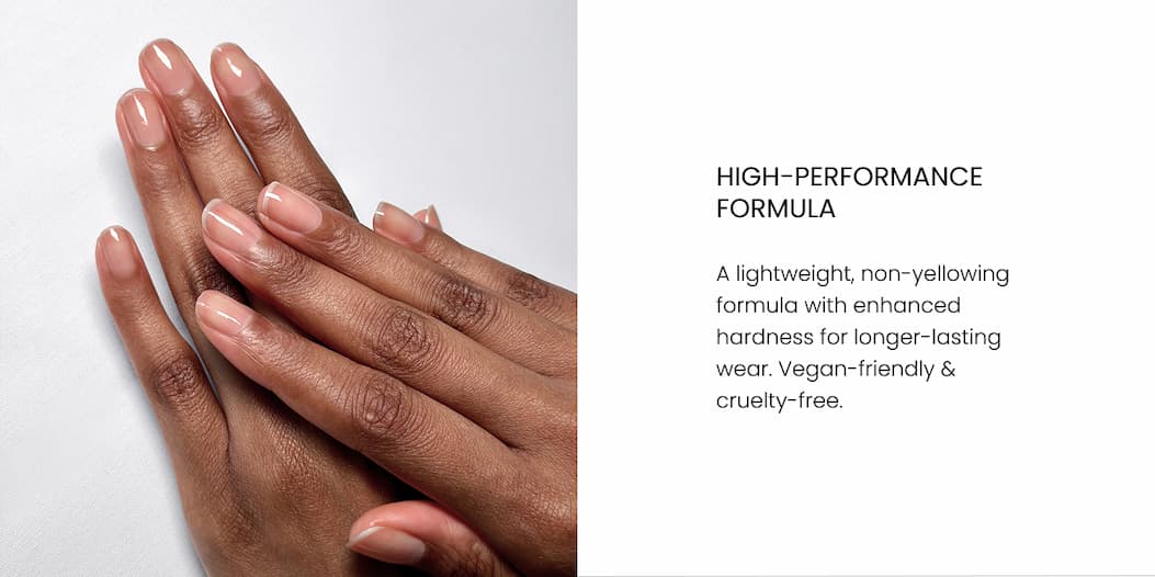 Glossy finished manicure