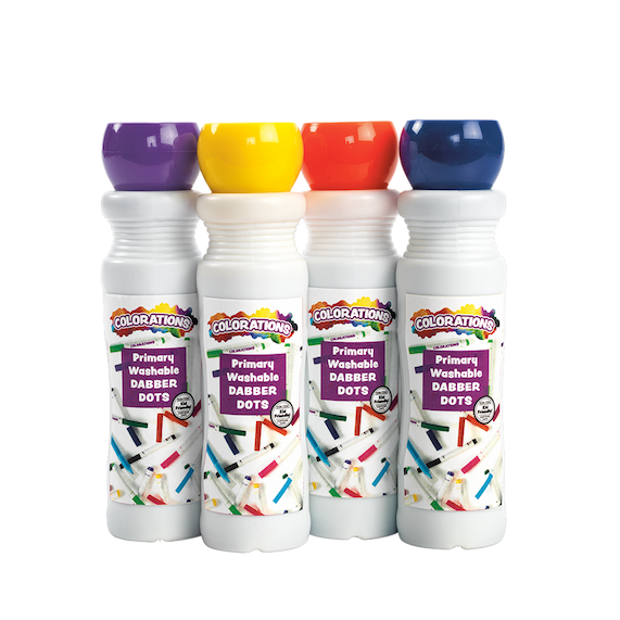 Colorations® Dabber Dot Markers, 4 Colors