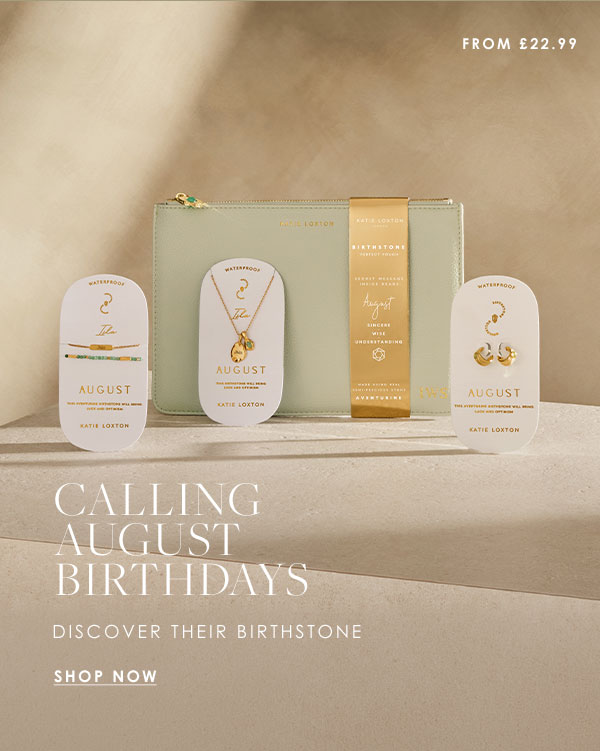 Calling August Birthdays - Discover Their Birthstone From £22.99