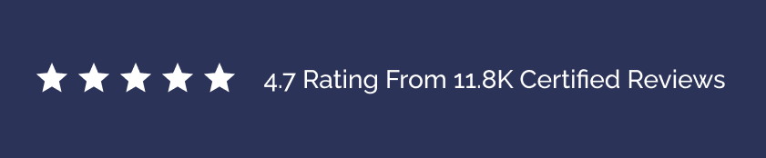 4.7 rating from 11.8K certified reviews
